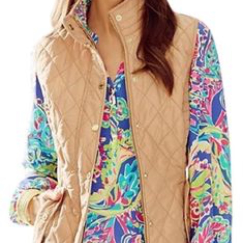 Classic Lilly Pulitzer Quilted Vest